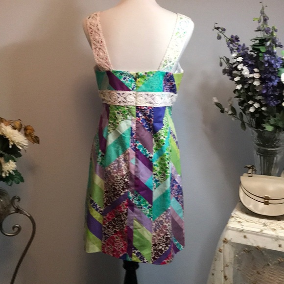 TRINA TURK PATCHWORK DRESS - Picture 3 of 5